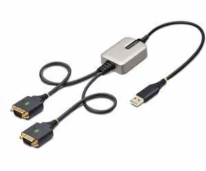 StarTech 2ft (60cm) 2-Port USB to Serial Adapter Cable 2P1FFC-USB-SERIAL