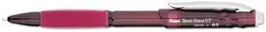 Twist-Erase GT Pencils 0.5 mm HB #2 Black Lead Red Barrel QE205B