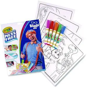 Crayola Blippi Color Wonder Kit, 18 Coloring Pages, 5 Markers 75-2726