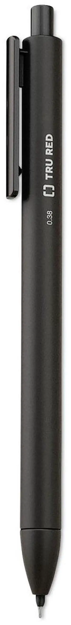 TruRed Quick Dry Retractable Gel Pen Extra Fine 0.38 mm Black Ink 5/Pack TR56951 TruRed Quick Dry Retractable Gel Pen Extra Fine 0.38 mm Black Ink 5/Pack TR56951