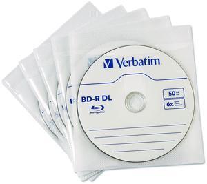 CD/DVD Sleeves White 50/Pack 71125