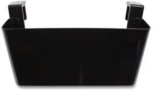 Unbreakable Plastic Wall File Letter Size 13" x 3.69" x 7.17" Black TR55341