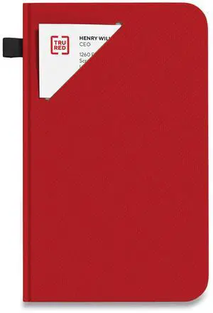 Medium Starter Journal 1-Subject Narrow Rule Red Cover 192 8 x 5 Sheets TR58411