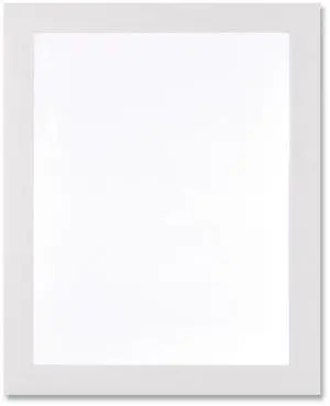 Deflecto Self Adhesive Sign Holders 13 x 19 Clear White Border 2/Pack 68886W