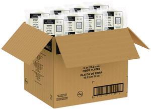 Compostable Molded Fiber Dinnerware ProPlanet Seal Plate 6" dia Natural 1000/Carton 6FBRP1