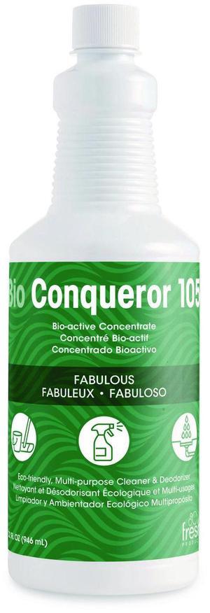 Bio Conqueror 105 Enzymatic Odor Counteractant Concentrate Fabulous 32 oz Bottles 12/Carton 105QF000I012M11