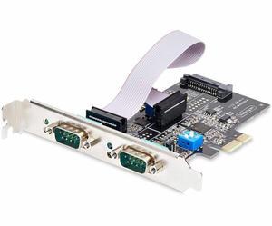 StarTech Dual-Port PCI Express to DB9 Serial Card 2S232422485-PC-CARD