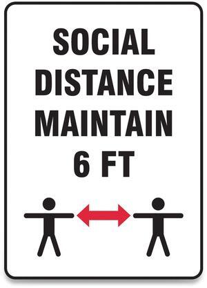 Accuform Sign,Social Distance 10x7 MGNF547VPESP