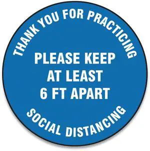 Slip-Gard 12" Floor Sign Blue 25PK