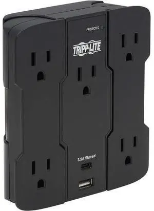 Safe-IT Surge Protector 5-Outlet USB-A/USB C 5-15P Antimicrobial