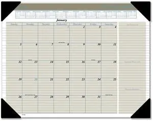 At-A-Glance Executive Monthly Desk Pad Calendar 22x17 Buff 2026 HT1500