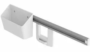 Ergotron Rail Mount for Signature Capture Device Workstation White 98663629
