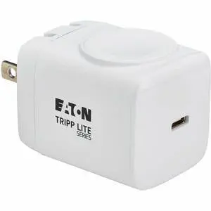 Eaton Tripp Lite Series 30W USB-C Wall & Travel Charger with Apple Watch Pad MFi Certified Compact 1-Port Design White
