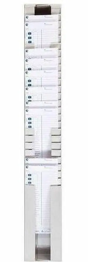 Pyramid Time Systems 400-3 Adjustable Time Card Rack 25 Pocket 4003