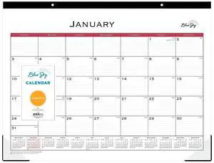 Blue Sky Classic Red Desk Pad 22 x 17 2026 111294