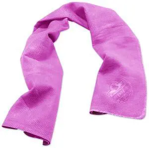 Chill-Its 6602 Evaporative PVA Cooling Towel 29.5 x 13 One Size Fits Most PVA Pink 12442