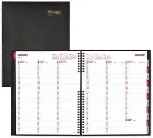 Brownline CoilPro Weekly Appointment Book 11 x 8.5 Black 2026 CB950CBLK