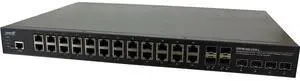 Transition Networks 24 Port 10/100/1000Base PoE Rack Mountable Switch Transition Networks 24 Port 10/100/1000Base PoE Rack Mountable Switch