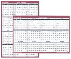 AT-A-GLANCE® 2026 Vertical Horizontal Reversible Yearly Wall Calendar, Large, 24" x 36"