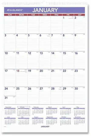 AT-A-GLANCE® 2026 Monthly Wall Calendar, Large, 15 1/2" x 22 3/4"