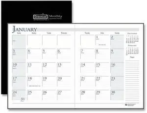 House of Doolittle Recycled Ruled Planner 11 X 8.5 Black 2026 260602