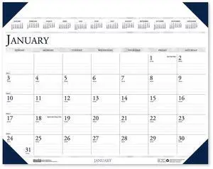 House of Doolittle Executive Monthly Desk Pad Calendar 24x19 2026