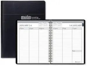 House of Doolittle Recycled Weekly Appointment Book 8.75x6.88 Black 2026 25802