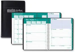 House of Doolittle Express Track Weekly/Monthly Appointment Book 8x5 Black 2026