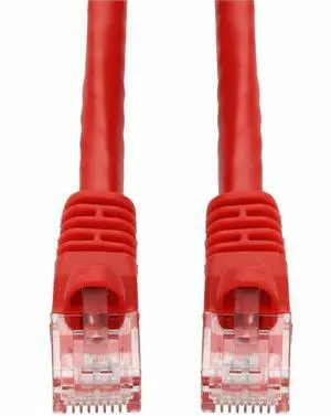 AddOn 3ft Red CAT 6A PVC Ethernet Cable Snagless Bubble Boot RJ-45 M/M