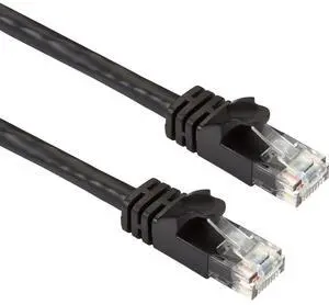 BLACK BOX CAT6APC-025-BK CAT6A 500-MHZ STRANDED ETHERNET PATCH CABLE - UNSHIELDED (UTP), CM PVC, SLIMLINE