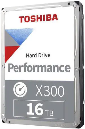 Toshiba Toshiba 16TB X300 Performance 3.5" CMR Internal Hard Drive