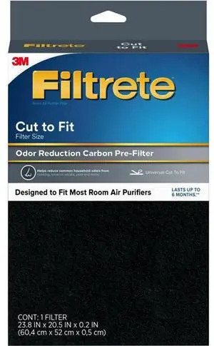 3M FAPF-UCTFN-4 Filtrete Odor Reduction Carbon Pre-Filter Room Air - HEPA/Activated Carbon - For Air Purifier