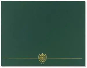 Great Papers! Classic Crest Certificate Covers, 9.38 x 12, Plum, 5/Pack (GRP408778)