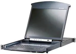 Aten KL1508AIM 8-Port 17in. Dual Rail CAT5 LCD KVM over IP Switch