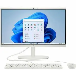 HP 22-dg0019 21.5" AiO Computer J5040 8GB 256GB SSD W11HS White 9Z0Q7AAABL