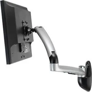 Ergotech Freedom Wall Mount for Monitor Silver Black TAA Compliant FDMLWS01WM