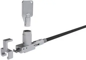 Noble Wedge Lock With Barrel Key And Cable Trap, Taa Compliant, Keyed Alike