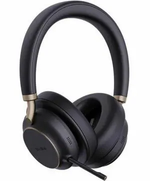 Yealink BH76 Plus UC Headset -  On-ear / full size - Bluetooth - Active Noise Canceling - USB-A via Bluetooth Adapter, USB-C via Bluetooth Adapter - UC Certified    BH76 PLUS UC BLACK USB-C/A