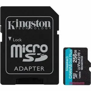 Kingston Canvas Go! Plus 256 GB Class 10/UHS-I U3 V30 microSDXC SDCG4256GB
