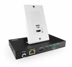 Comprehensive CHE-HDBTWP100K Pro AV/IT HDBaseT 4K60 18G Single Gang HDMI Wall Plate Extender Kit up to 230 ft.