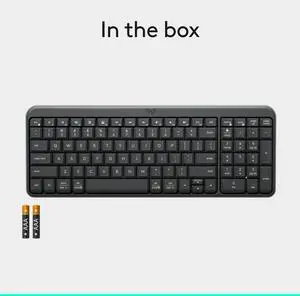 Logitech MK250 Bluetooth Keyboard with Numpad Easy Connectivity Compact Wireless Keyboard made with Recycled Plastic Spill-Resistant comfortable Keys Graphite 920013442