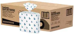 Hydrospun Wipers 1-Ply 12 x 13 White 50/Bag 18 Bags/Carton 3285