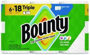 Select-a-Size Kitchen Roll Paper Towels 2-Ply 5.9 x 11 White 123 Sheets/Triple Roll 6 Rolls/Carton 80799721