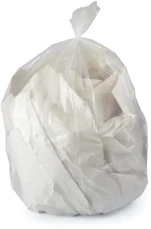 Eco Blend Max 60gal Industrial Trash Bag Low Density Clear 100 Bags L7658TCER1