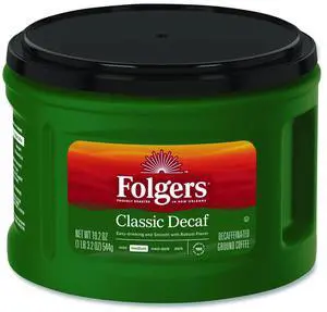 Coffee Classic Roast Decaffeinated Ground 19.2 oz Can Case of 6 2550030406