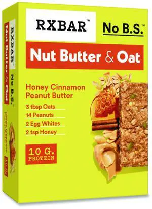 RXBar A.M. Gluten Free Honey Cinnamon Peanut Butter Protein Bar KEE00533