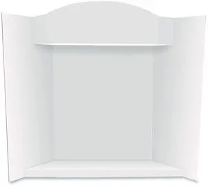 Stage It Display Board 37" x 44" 1-Ply Corrugate White 5/Pack 27146