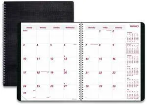 BrownLine DuraFlex 14-Month Planner 8.88 x 7.13 Black 2026 CB1200VBLK