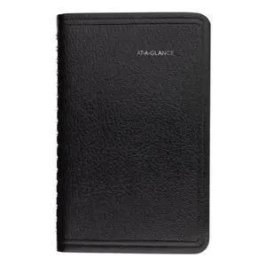 AT-A-GLANCE® DayMinder® 2026 Weekly Appointment Book Planner, Black, Pocket, 3 1/2" x 6"