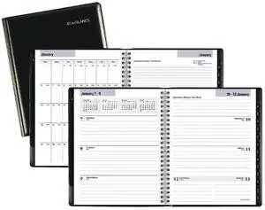 At-A-Glance Executive Weekly/Monthly Planner 8 3/4 x 6 7/8 Black 2026 G54500
